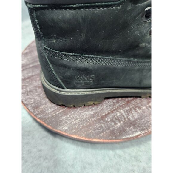 Timberland Mens 6-Inch Waterproof Premium Leather Boots Size 6 Black - Picture 3 of 10